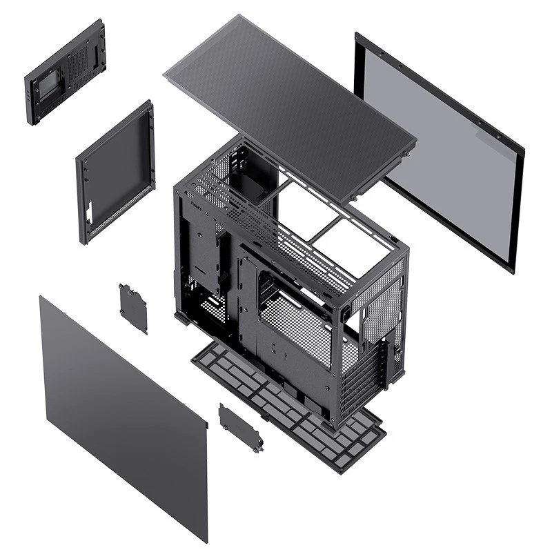 PC korpusas Jonsbo D41 MESH Midi bokštas juodas