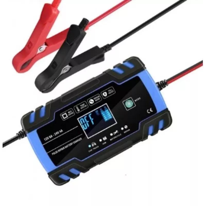 Extralink | automatinis įkroviklis | 12/24 V 8 A akumuliatoriui, mėlynas