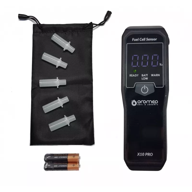 Oromed ALK_ORO-X10 PRO alkoholio testeris 0 - 4% 0,05% Juoda