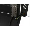 Spintelė stovui LANBERG FF01-6222-12B 22U 600x1200 mm juoda su stiklinėmis priekinėmis ir galinėmis durelėmis