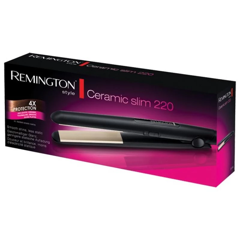 Remington S1510 plaukų tiesinimo įrankis Tiesinimo lygintuvas Warm Juoda 40 W