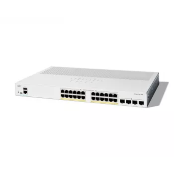 Cisco Catalyst 1300-24P-4X valdomas jungiklis, 24 prievadai GE, PoE, 4x10GE SFP+, ribota viso gyvenimo apsauga (C1300-24P-4X)