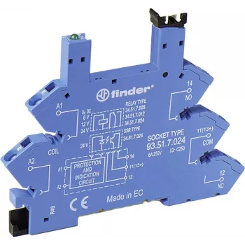 Finder relės lizdas 1 vnt. 93.51.7.024 Serija 34 34.51, 34.81 (93.51.7.024)