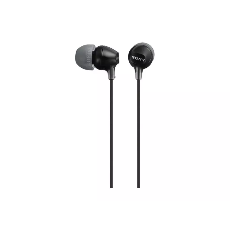 Sony MDR-EX15AP, laidinis, 8 - 22000 Hz, skambučiai/muzika, 3 g, ausinės, juodos