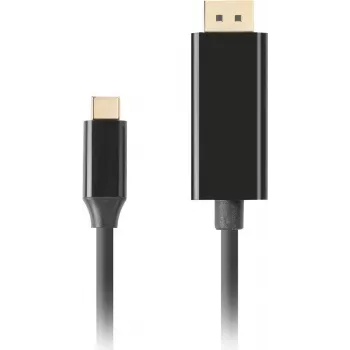 LANBERG kabelis USB-C V ->DisplayPort V 0,5 m 4K 60 Hz juodas