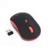 GEMBIRD MUSW-4B-03-R Belaidė optinė pelė MUSW-4B-03-R 1600 DPI nano USB Juoda-Raudona