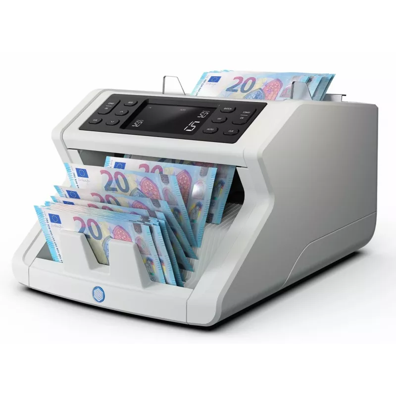 Banknotų skaičiavimo mašina Safescan 2210 G2 Balta LCD ekranas AC 220-240V