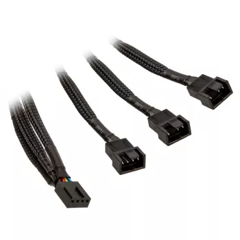 EK Water Blocks EK-kabelis Y-šakotuvas 3x 4 kontaktų PWM ventiliatoriams - 10 cm (3831109867914)