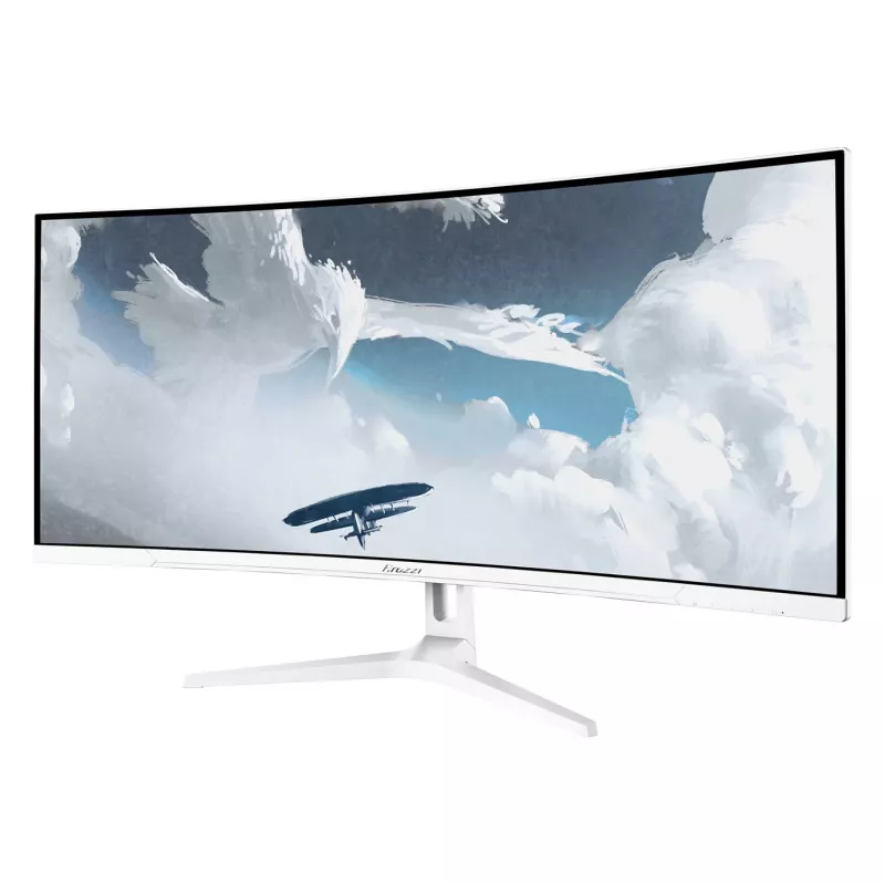 Lenktas monitorius Arozzi Nova 34 colių (86,4 cm) VA LED 3440×1440 21:9 1 ms Baltas