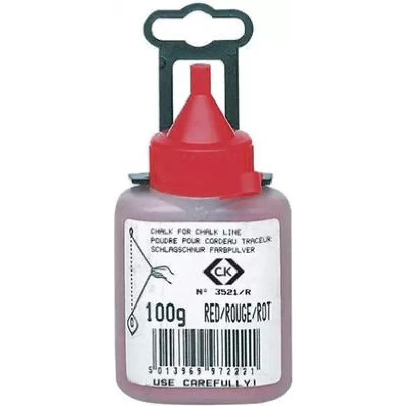 Kreidos milteliai c.k tools T3521R 100 — raudona žymėjimo kreida, 100 g