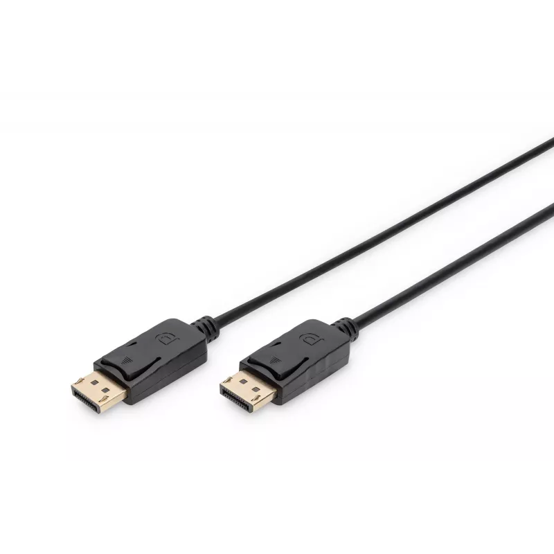 Connection kabelis DisplayPort with snaps 1080p 60Hz FHD Tipas DP / DP M / M Juoda 1m