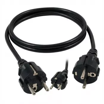 EFB-Elektronik maitinimo laidas su įžemintu kištuku 90° - C13 90°, juodas, 3,0 m, 3 x 1,00 mm² Gamintojas: EFB Elektronik (EK535.3)