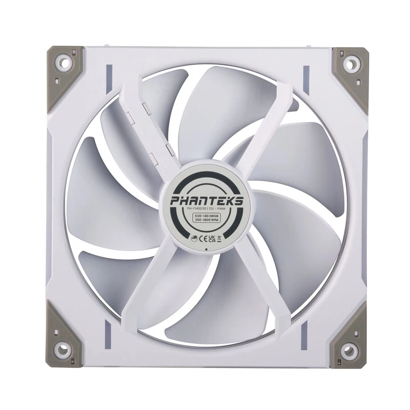“PHANTEKS D30-140 140mm ARGB korpuso ventiliatoriai balti 3 vnt. pakuotė”
