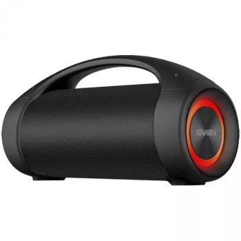 SVEN PS-370 2x20W; TWS; FM radijas; AUX; USB/SD kortelės palaikymas; Atsparus vandeniui (IPx5); Apšvietimas