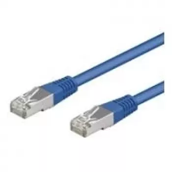 Wentronic Goobay CAT 5e komutacinis kabelis, F/UTP, mėlynas, 10 m - CCA vario mišinys (50163)