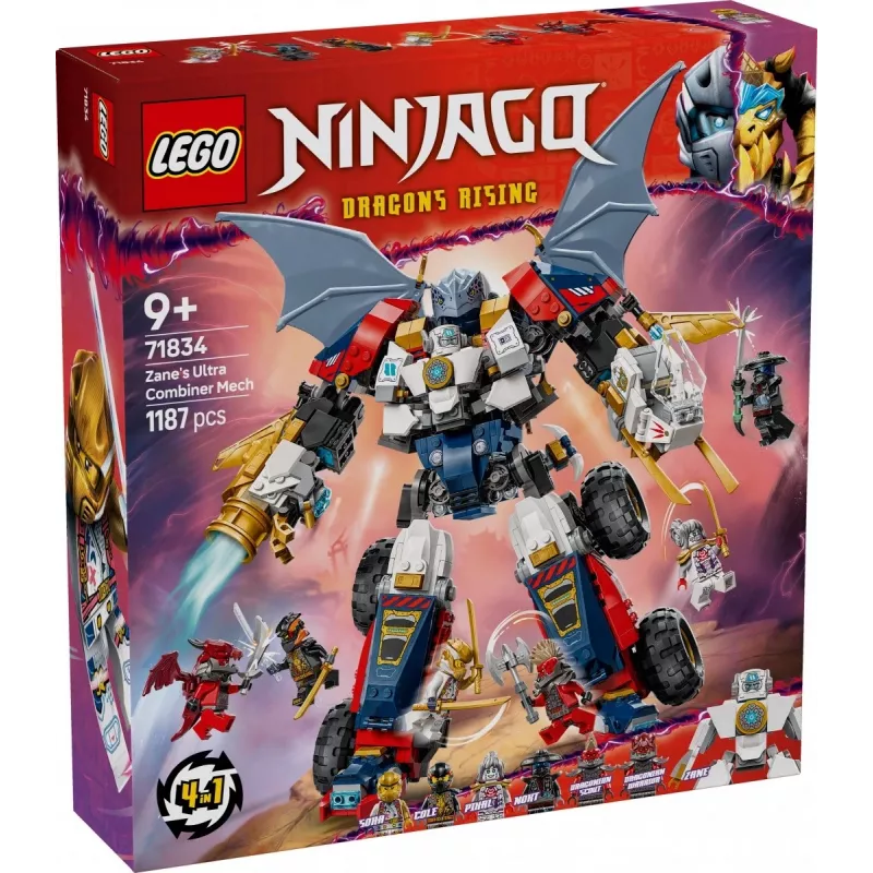 LEGO NINJAGO 71834 Zane'o Ultra kombinuotas mechas