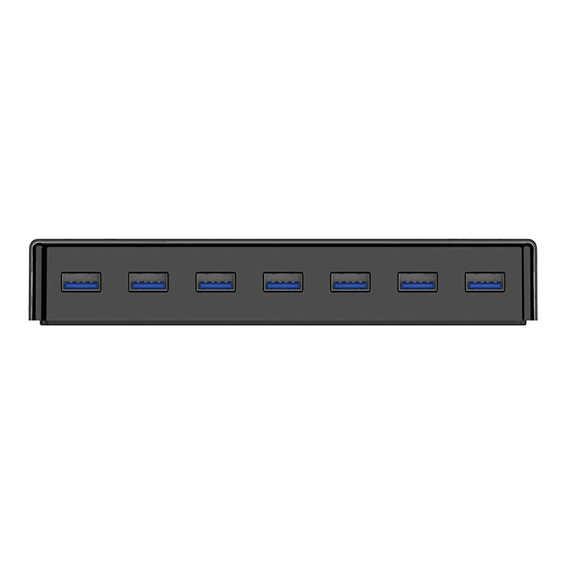 USB šakotuvas ORICO H7928-U3-V1 7 prievadų USB 3.0, juodas, atskiri maitinimo jungikliai
