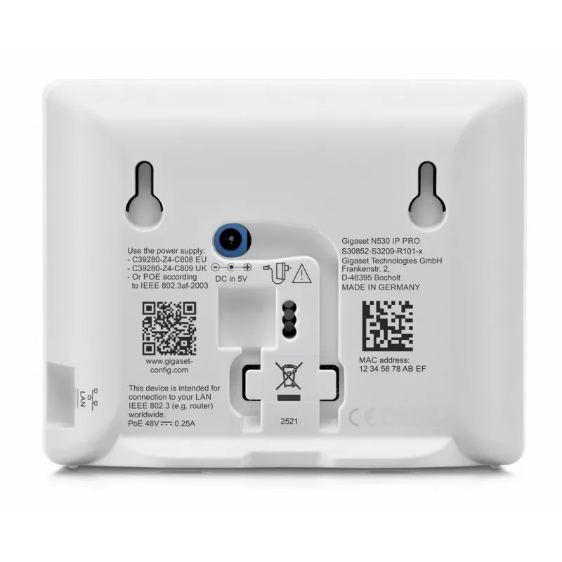 Gigaset N530 IP PRO + S700H PRO DECT telefonas su skambintojo ID antracito spalvos
