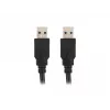 USB A į USB A kabelis LANBERG CA-USBA-30CU-0018-BK — USB 3.2 Gen 1 (5 Gbit/s), 1,8 m, juoda