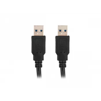 USB A į USB A kabelis LANBERG CA-USBA-30CU-0018-BK — USB 3.2 Gen 1 (5 Gbit/s), 1,8 m, juoda
