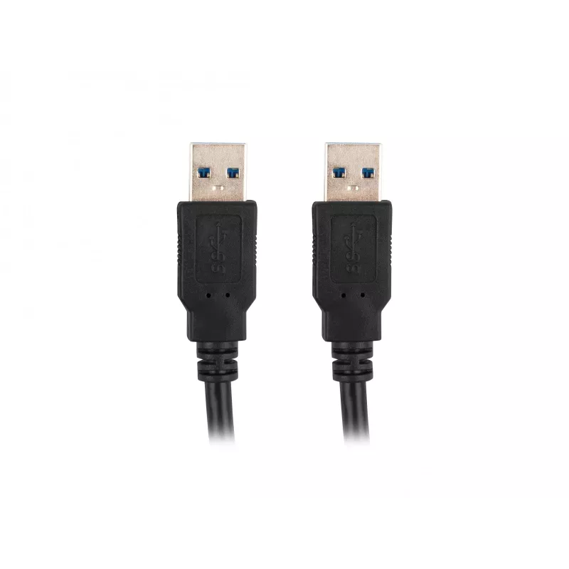 USB A į USB A kabelis LANBERG CA-USBA-30CU-0018-BK — USB 3.2 Gen 1 (5 Gbit/s), 1,8 m, juoda