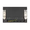 DELOCK Mini Desktop RJ45 6 prievadų Cat.6A ekranuotas skydelis, metalinis, juodas, 80×22×125 mm