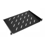 Rack shelf Extralink SHELF 1U for 19 inch wall cabinets, 1U, 300 mm, Juoda, metal