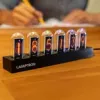 Stalinis laikrodis Lamptron DC601 IPS juodas — skaitmeninis stalinis laikrodis su IPS ekranu