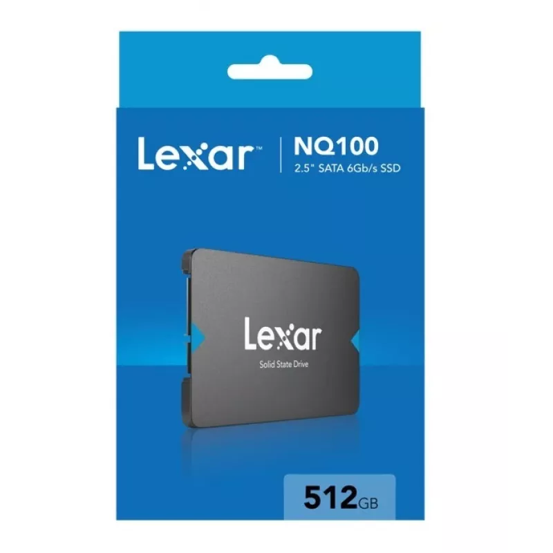 2,5 col. SSD Lexar NQ100 512 GB SATA III, 550 MB/s skaitymas, 6 Gbit/s perdavimas