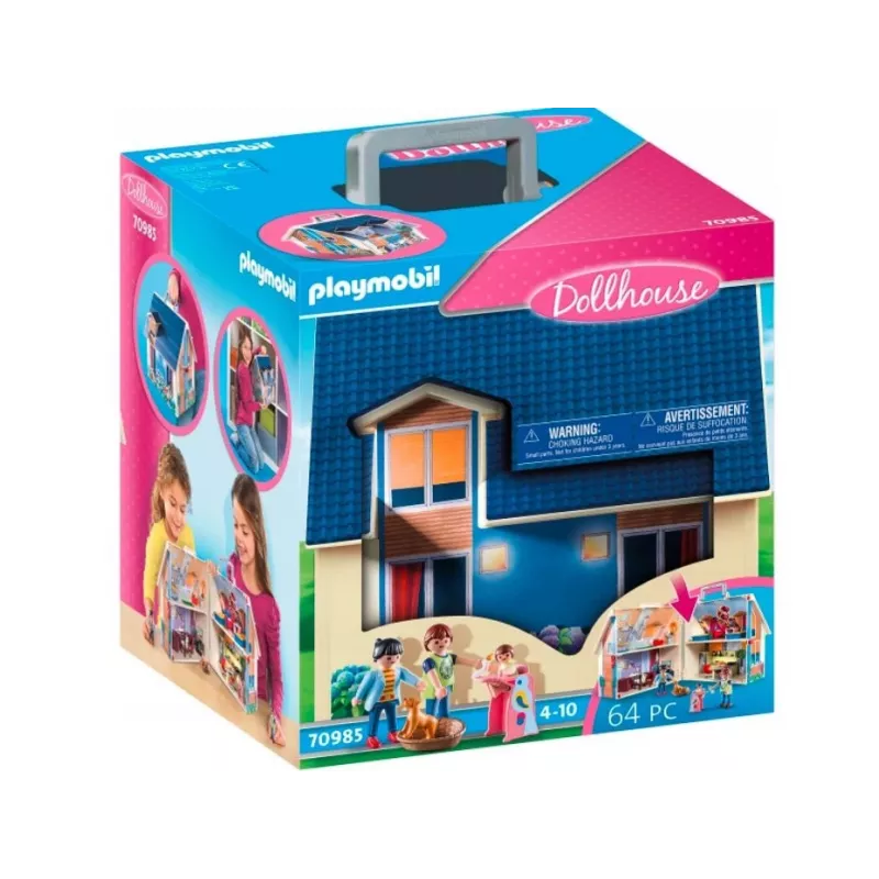 Statybinis žaislų rinkinys PLAYMOBIL lėlių namelis 70985 įvairiaspalvis plastikinis