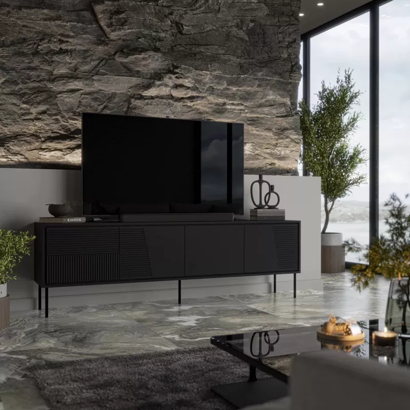 RTV spintelė ABI 4D 200x38x62 juodas matinis