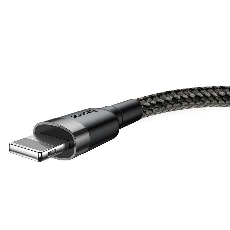 Baseus Cafule USB Lightning kabelis 2A 3m (juoda+pilka)