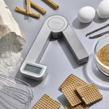 Caso | Svarstyklės | KitchenEcostyle | Maksimalus svoris (talpa) 5 kg | Padala 1 g | Ekrano tipas LCD | Nerūdijantis plienas