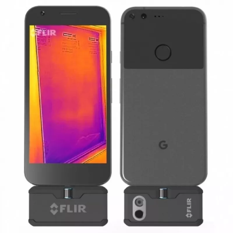 Termovizinė kamera FLIR ONE Pro Android USB-C — FLIR, modelis FP3AC, 8,7 Hz, NETD 150 mK, 8–14 µm, fiksuotas fokusas, USB-C