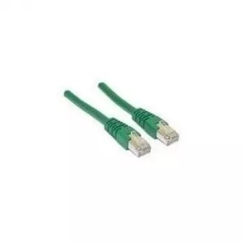 Wentronic Goobay CAT 5e komutacinis kabelis, F/UTP, žalias, 0,5 m - CCA vario mišinys (50179)