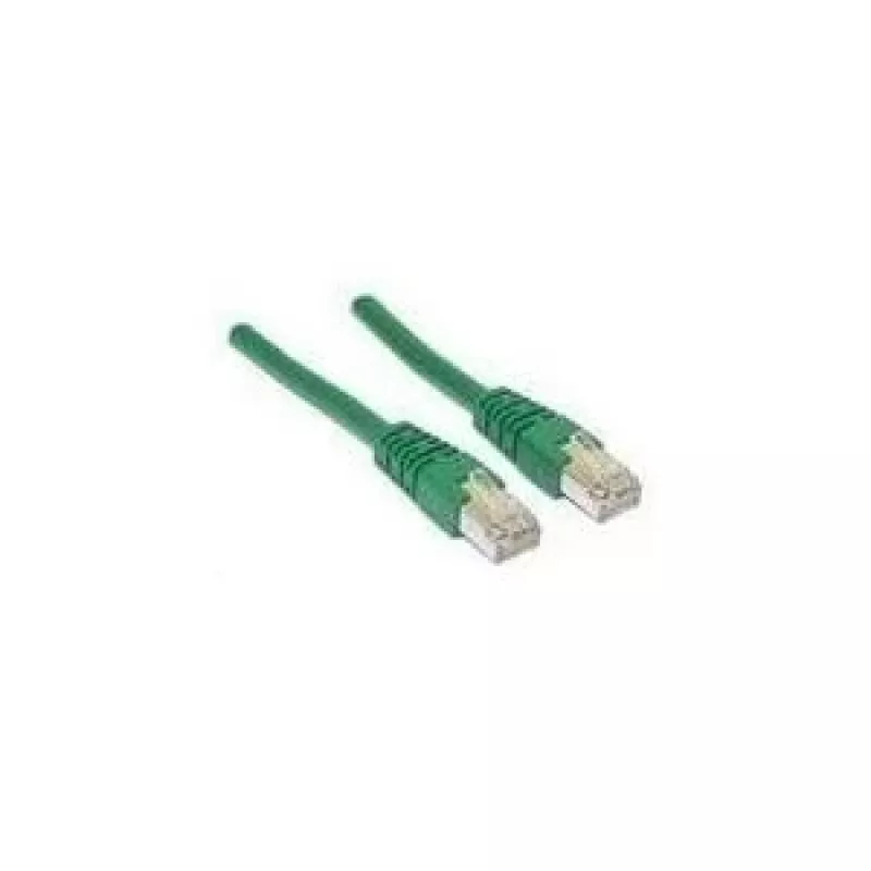Wentronic Goobay CAT 5e komutacinis kabelis, F/UTP, žalias, 0,5 m - CCA vario mišinys (50179)