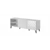 RTV spintelė ABETO 150x42x52 baltas/baltas blizgus