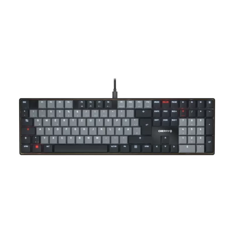 Mechaninė klaviatūra Cherry KC 500 MX LP USB-C žemo profilio su Cherry MX jungikliais