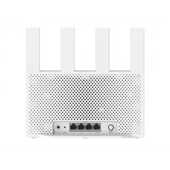 Nešiojamasis belaidis maršrutizatorius Xiaomi BE3600 — Dviejų juostų 2,4/5 GHz, „Wi‑Fi 7“ (802.11be), 2,5 Gigabit Ethernet, 4× LAN, 2×2 antenos, baltas
