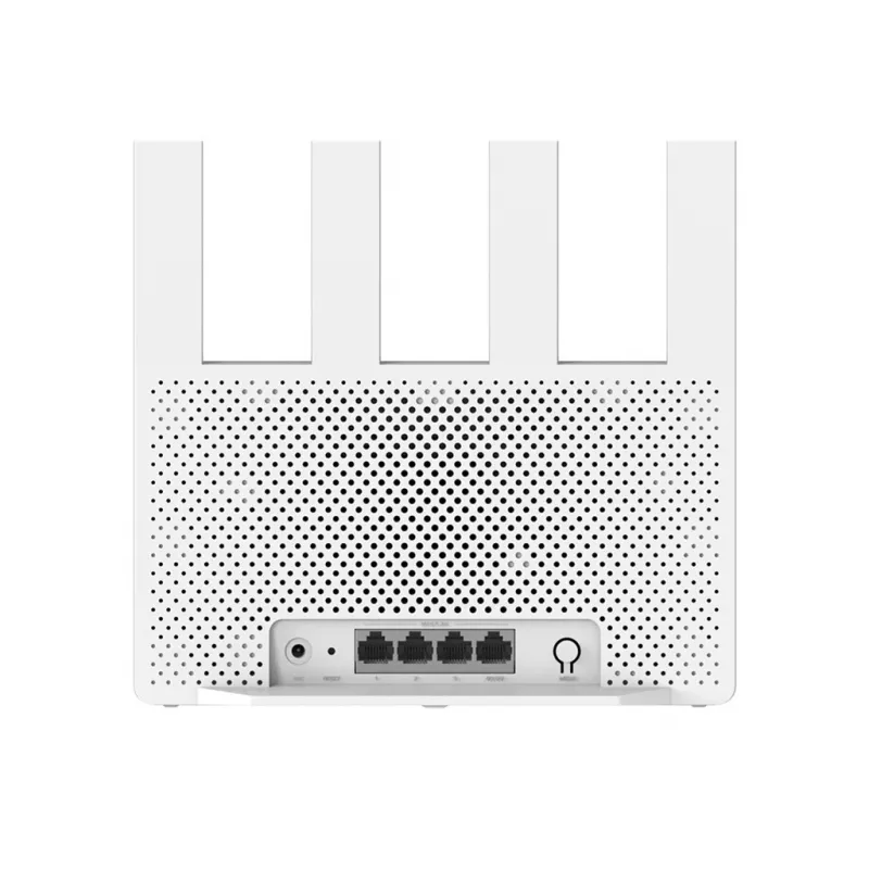 Nešiojamasis belaidis maršrutizatorius Xiaomi BE3600 — Dviejų juostų 2,4/5 GHz, „Wi‑Fi 7“ (802.11be), 2,5 Gigabit Ethernet, 4× LAN, 2×2 antenos, baltas