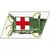 Konstrukcinis žaislas Cobi Dodge WC-54 Ambulance modelis 2257 1:35 mastelio statymo rinkinys