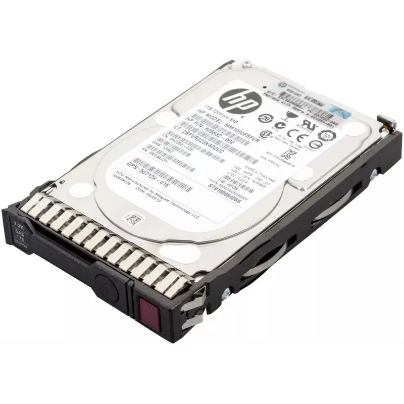 HP 1TB dviejų prievadų SAS HDD 7200 Rpm (653954-001)