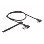 USB laidas DeLOCK EASY-USB 2.0 Type-A į Micro-B vyriškas 0,5 m juodas