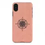 man and wood išmaniojo telefono dėklas iPhone X/XS, juodas, apsauginis dangtelis su kompaso detale