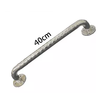 Gofruotas nerūdijančio plieno turėklas vonios kambariui 40 cm
