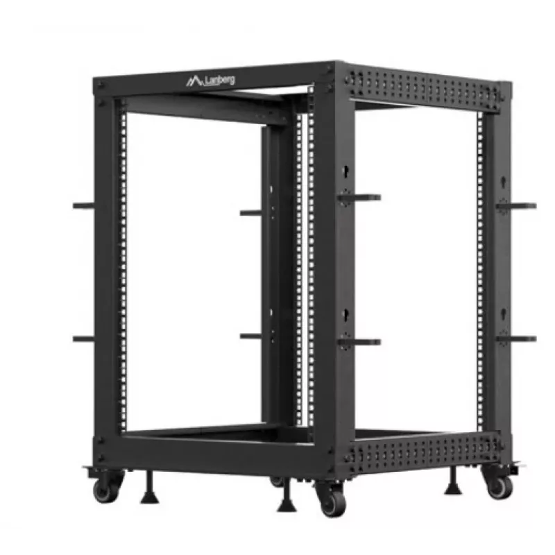 Laisvai pastatomas stovas Lanberg OR01-6115-B 15U juodas 600 kg talpa