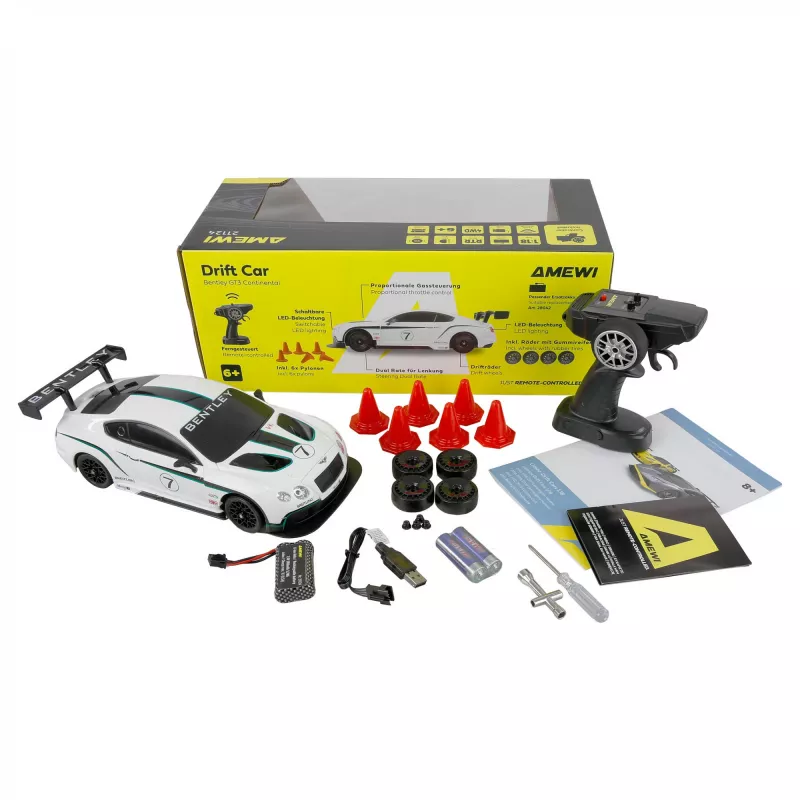 Amewi RC Drift Licence Bentley White