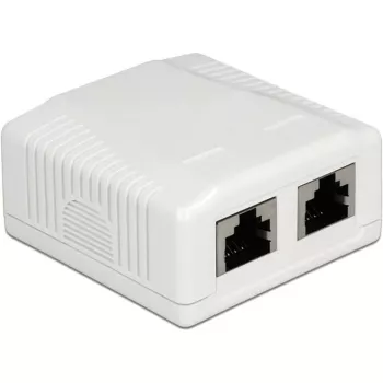 Paviršinis lizdas 2 x RJ-45 DeLOCK 86197