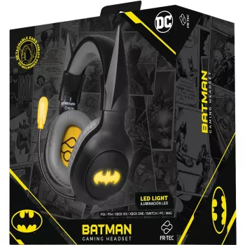 Ausinės FR-TEC Gaming Headset Batman su Nuimamomis Ausimis