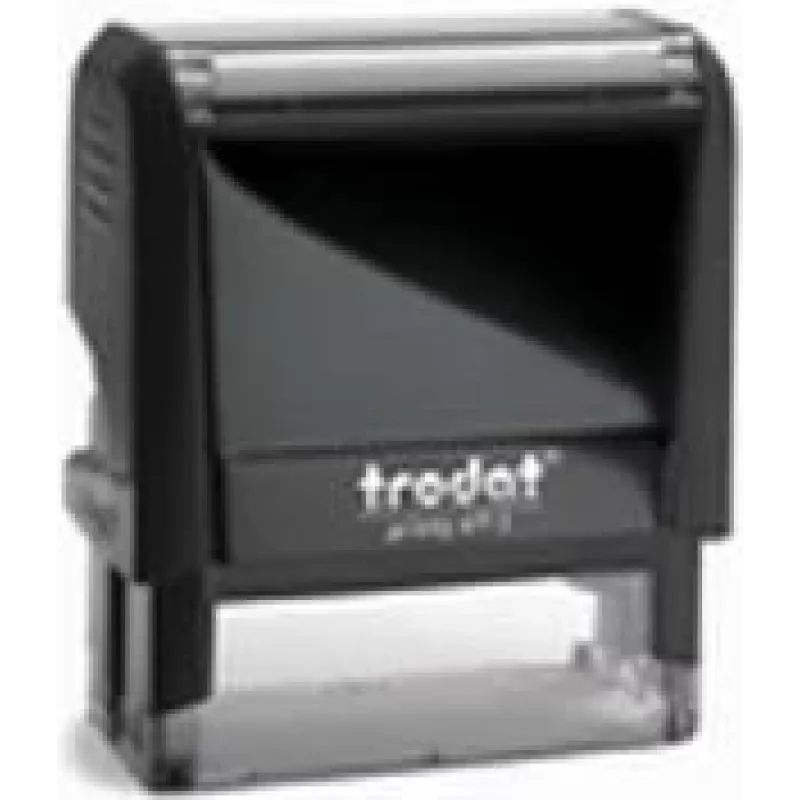 Savaime nusidažantis antspaudas Trodat Printy 4912N, pilkas, atspaudo dydis 46×17 mm